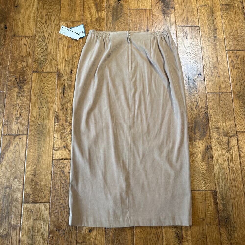 VTG Joan Leslie 3pc Skirt & Pants Beige Khaki Suit Womens Size 16 NWT Business - Picture 13 of 16